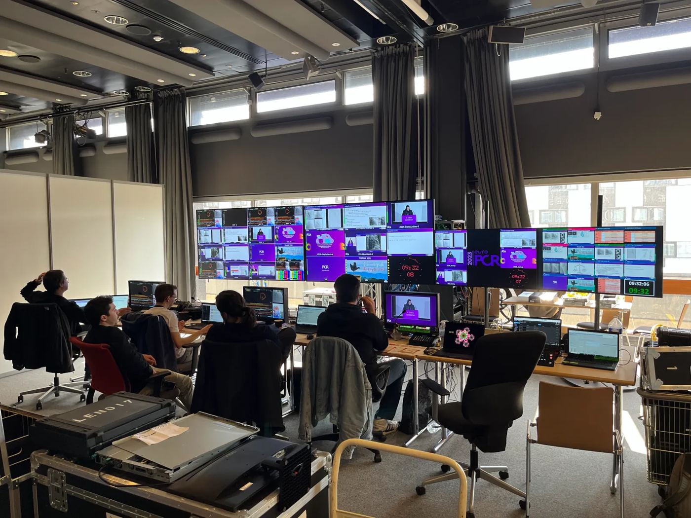 Videoregie hinter der Bühne